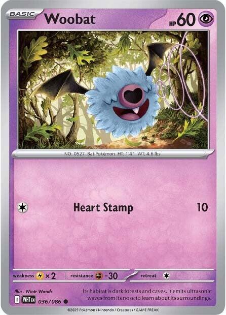 Woobat (036/086) [Scarlet & Violet: White Flare] | Good Games Morley