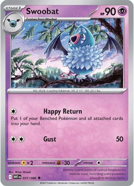 Swoobat (037/086) [Scarlet & Violet: White Flare] | Good Games Morley