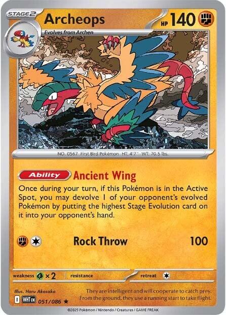 Archeops (051/086) [Scarlet & Violet: White Flare] | Good Games Morley