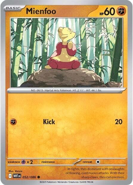 Mienfoo (052/086) [Scarlet & Violet: White Flare] | Good Games Morley