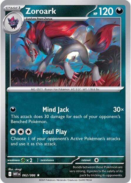 Zoroark (062/086) [Scarlet & Violet: White Flare] | Good Games Morley