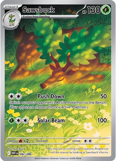 Sawsbuck (092/086) [Scarlet & Violet: White Flare] | Good Games Morley