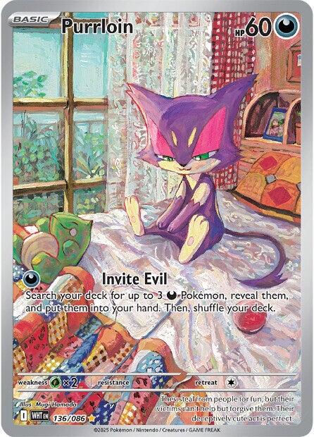 Purrloin (136/086) [Scarlet & Violet: White Flare] | Good Games Morley