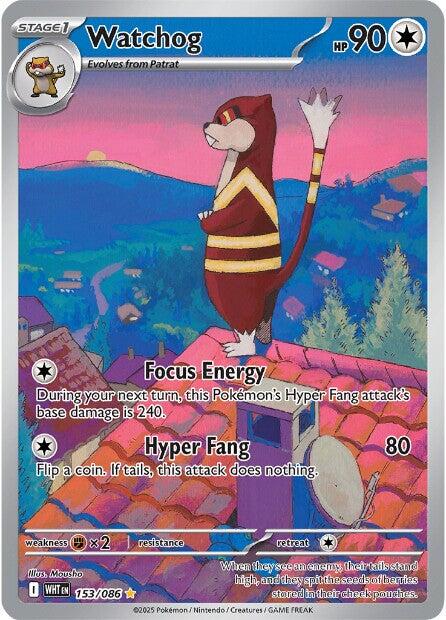 Watchog (153/086) [Scarlet & Violet: White Flare] | Good Games Morley