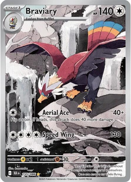 Braviary (155/086) [Scarlet & Violet: Black Bolt] | Good Games Morley