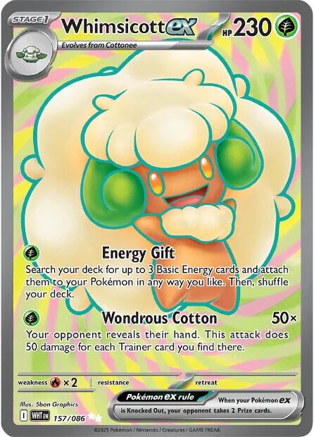 Whimsicott ex (157/086) [Scarlet & Violet: White Flare] | Good Games Morley