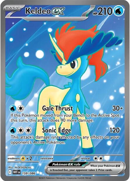 Keldeo ex (159/086) [Scarlet & Violet: White Flare] | Good Games Morley