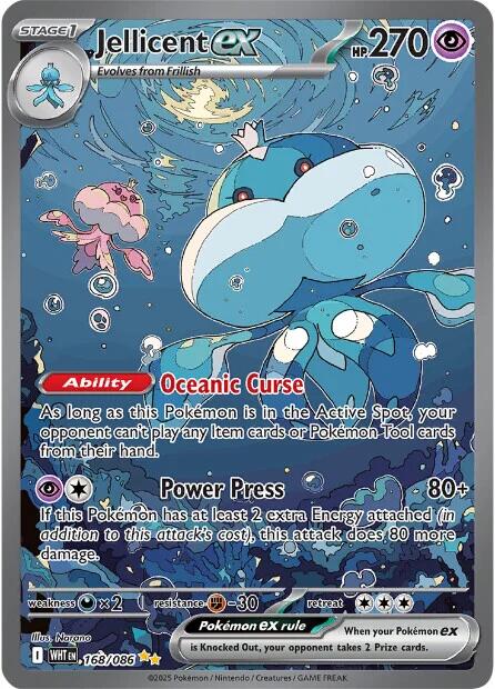 Jellicent ex (168/086) [Scarlet & Violet: White Flare] | Good Games Morley