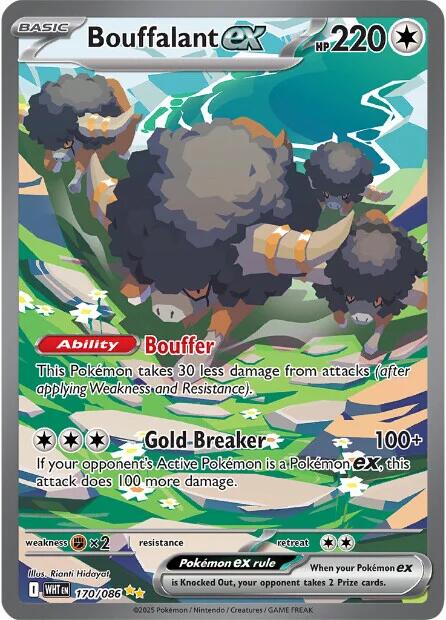 Bouffalant ex (170/086) [Scarlet & Violet: White Flare] | Good Games Morley