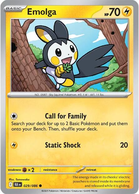 Emolga (029/086) [Scarlet & Violet: Black Bolt] | Good Games Morley