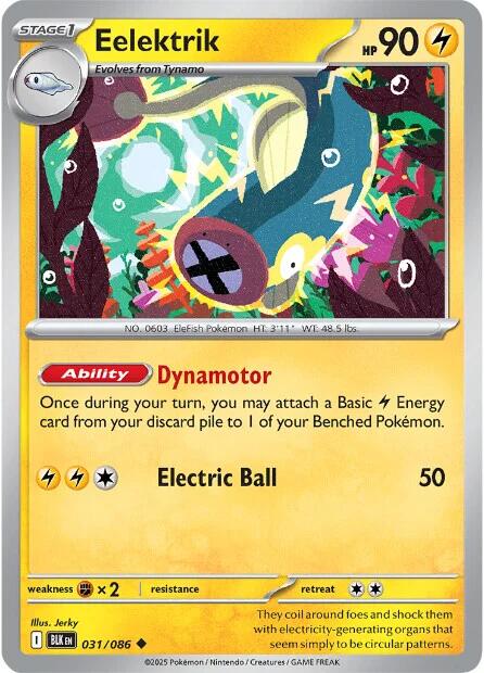 Eelektrik (031/086) [Scarlet & Violet: Black Bolt] | Good Games Morley