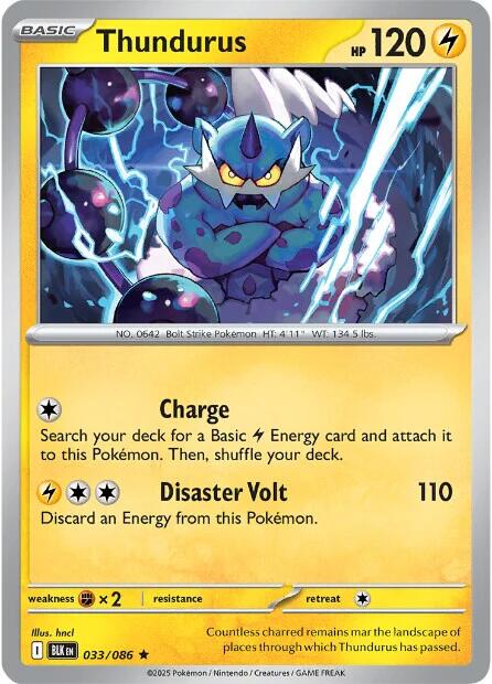 Thundurus (033/086) [Scarlet & Violet: Black Bolt] | Good Games Morley