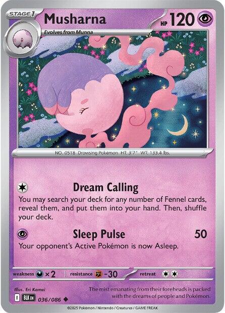 Musharna (036/086) [Scarlet & Violet: Black Bolt] | Good Games Morley