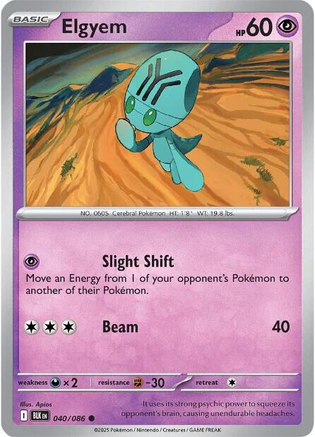 Elgyem (040/086) [Scarlet & Violet: Black Bolt] | Good Games Morley