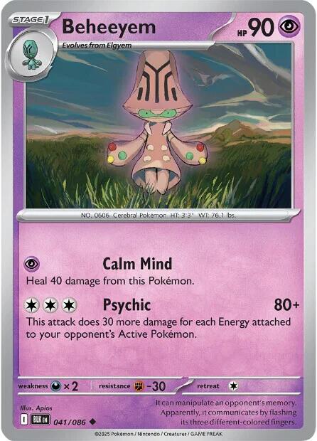 Beheeyem (041/086) [Scarlet & Violet: Black Bolt] | Good Games Morley