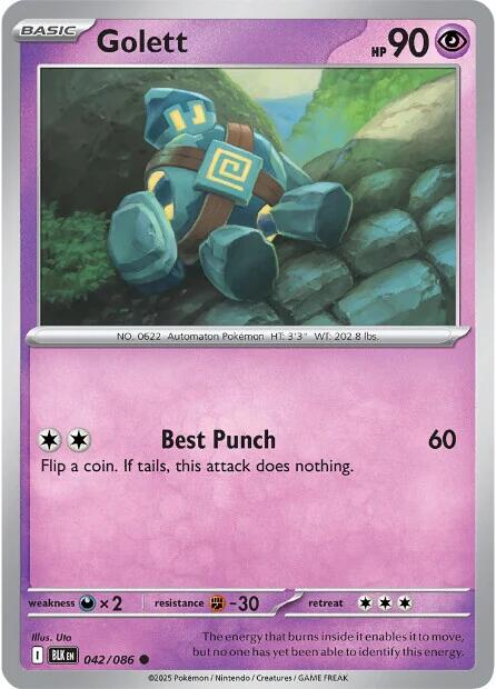 Golett (042/086) [Scarlet & Violet: Black Bolt] | Good Games Morley