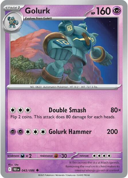 Golurk (043/086) [Scarlet & Violet: Black Bolt] | Good Games Morley