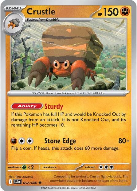 Crustle (052/086) [Scarlet & Violet: Black Bolt] | Good Games Morley