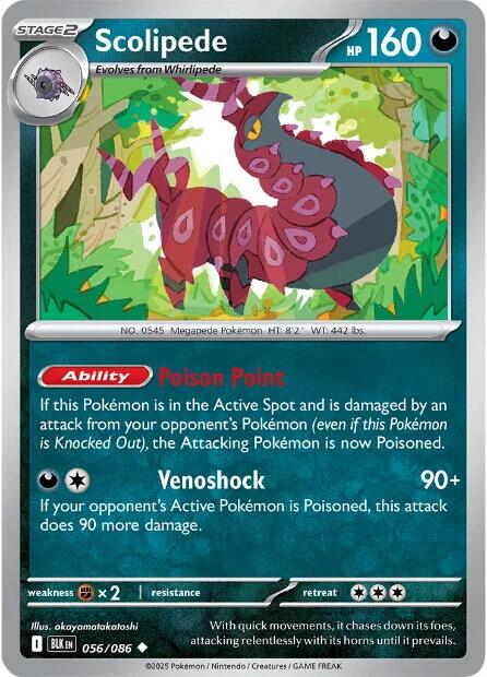 Scolipede (056/086) [Scarlet & Violet: Black Bolt] | Good Games Morley