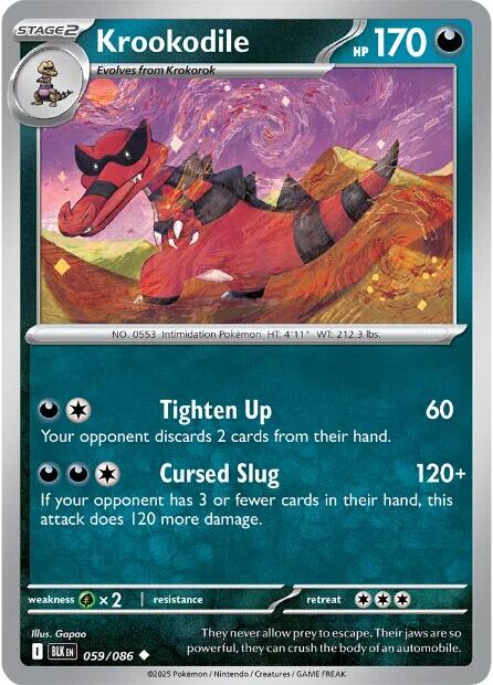Krookodile (059/086) [Scarlet & Violet: Black Bolt] | Good Games Morley