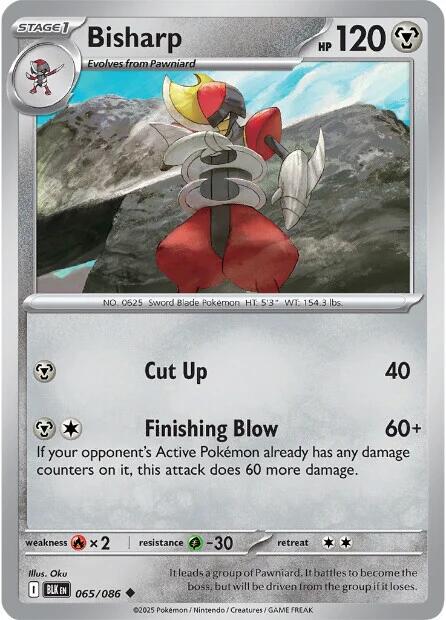 Bisharp (065/086) [Scarlet & Violet: Black Bolt] | Good Games Morley