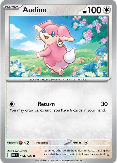 Audino (074/086) [Scarlet & Violet: Black Bolt] | Good Games Morley