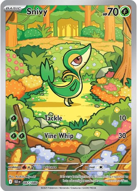 Snivy (087/086) [Scarlet & Violet: Black Bolt] | Good Games Morley