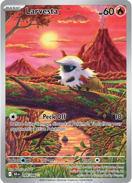 Larvesta (099/086) [Scarlet & Violet: Black Bolt] | Good Games Morley