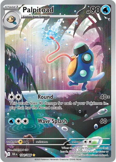 Palpitoad (104/086) [Scarlet & Violet: Black Bolt] | Good Games Morley