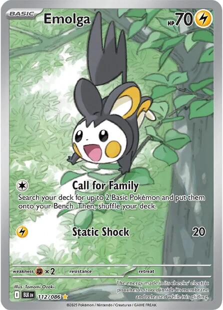 Emolga (112/086) [Scarlet & Violet: Black Bolt] | Good Games Morley