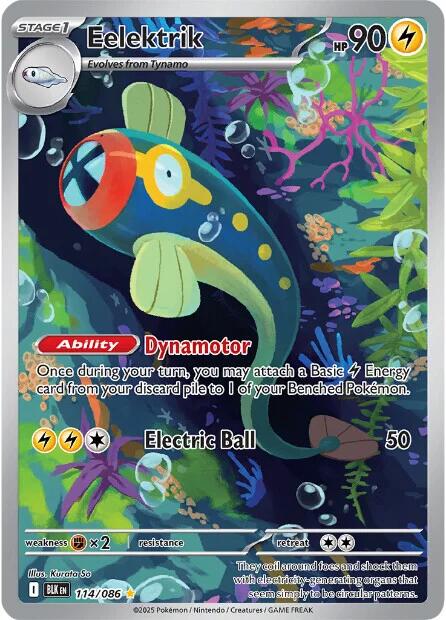 Eelektrik (114/086) [Scarlet & Violet: Black Bolt] | Good Games Morley