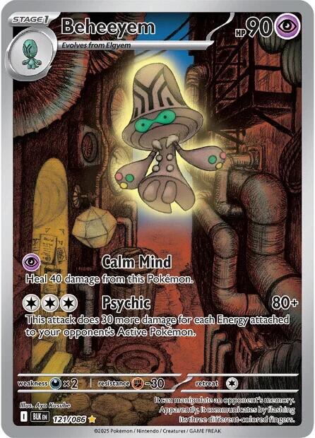 Beheeyem (121/086) [Scarlet & Violet: Black Bolt] | Good Games Morley