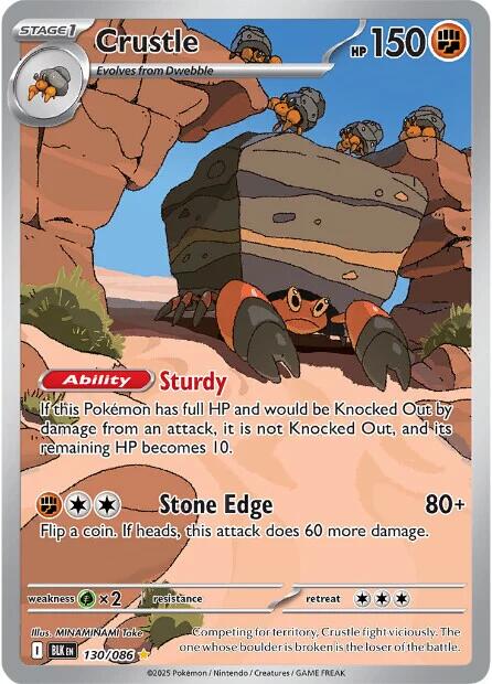 Crustle (130/086) [Scarlet & Violet: Black Bolt] | Good Games Morley