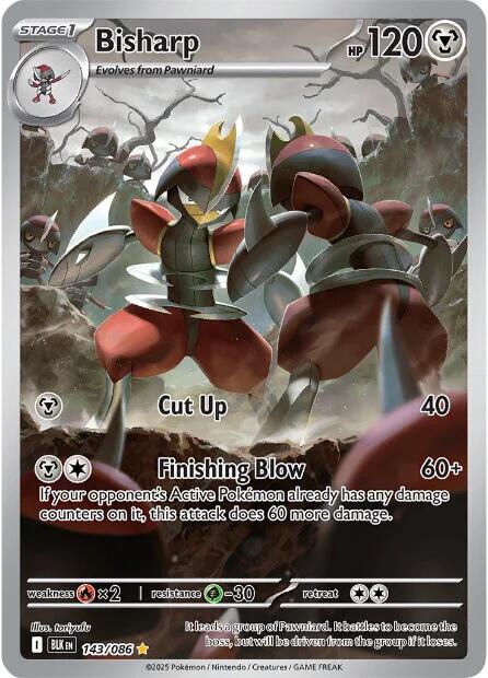 Bisharp (143/086) [Scarlet & Violet: Black Bolt] | Good Games Morley