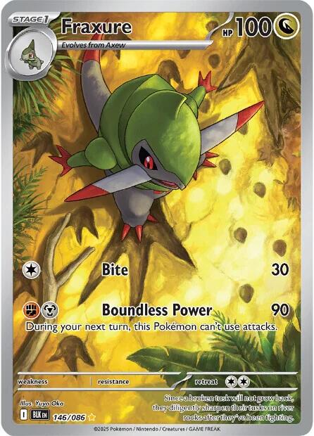 Fraxure (146/086) [Scarlet & Violet: Black Bolt] | Good Games Morley
