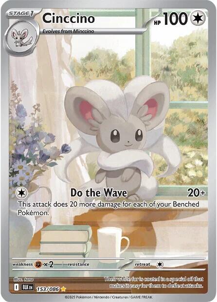 Cinccino (153/086) [Scarlet & Violet: Black Bolt] | Good Games Morley