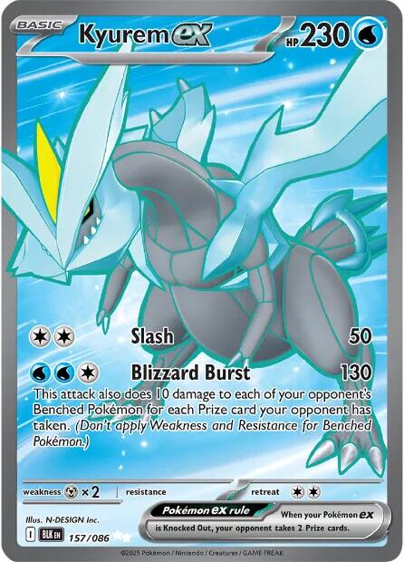 Kyurem ex (157/086) [Scarlet & Violet: Black Bolt] | Good Games Morley