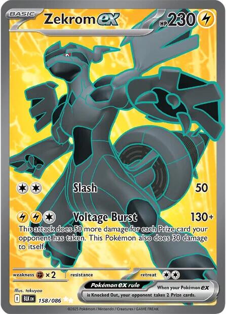 Zekrom ex (158/086) [Scarlet & Violet: Black Bolt] | Good Games Morley