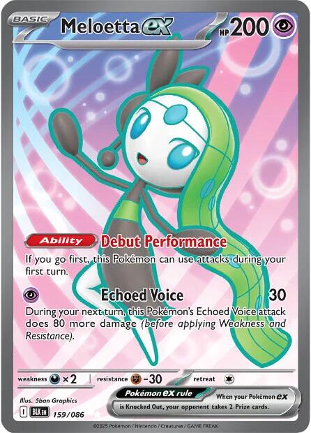 Meloetta ex (159/086) [Scarlet & Violet: Black Bolt] | Good Games Morley