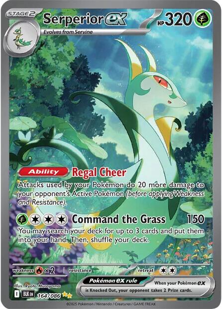 Serperior ex (164/086) [Scarlet & Violet: Black Bolt] | Good Games Morley