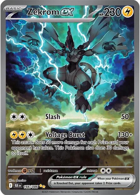 Zekrom ex (166/086) [Scarlet & Violet: Black Bolt] | Good Games Morley