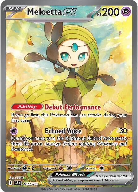 Meloetta ex (167/086) [Scarlet & Violet: Black Bolt] | Good Games Morley