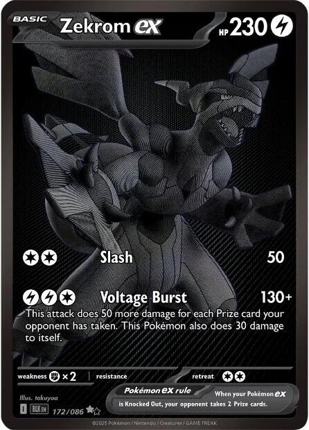 Zekrom ex (172/086) [Scarlet & Violet: Black Bolt] | Good Games Morley