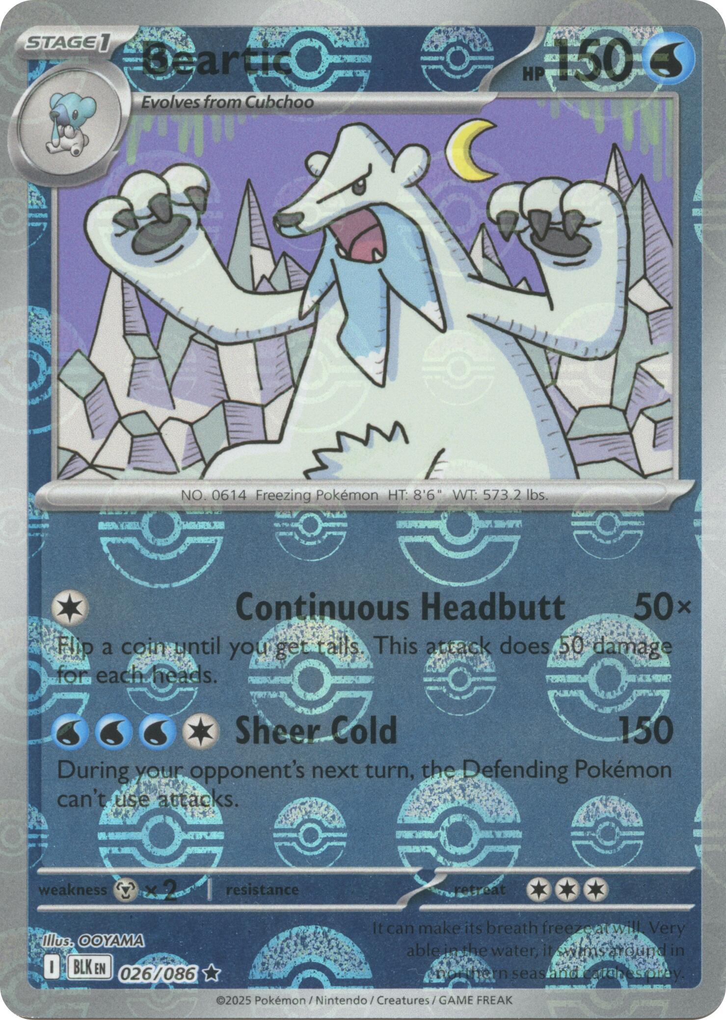 Beartic (026/086) (Poke Ball Pattern) [Scarlet & Violet: Black Bolt] | Good Games Morley