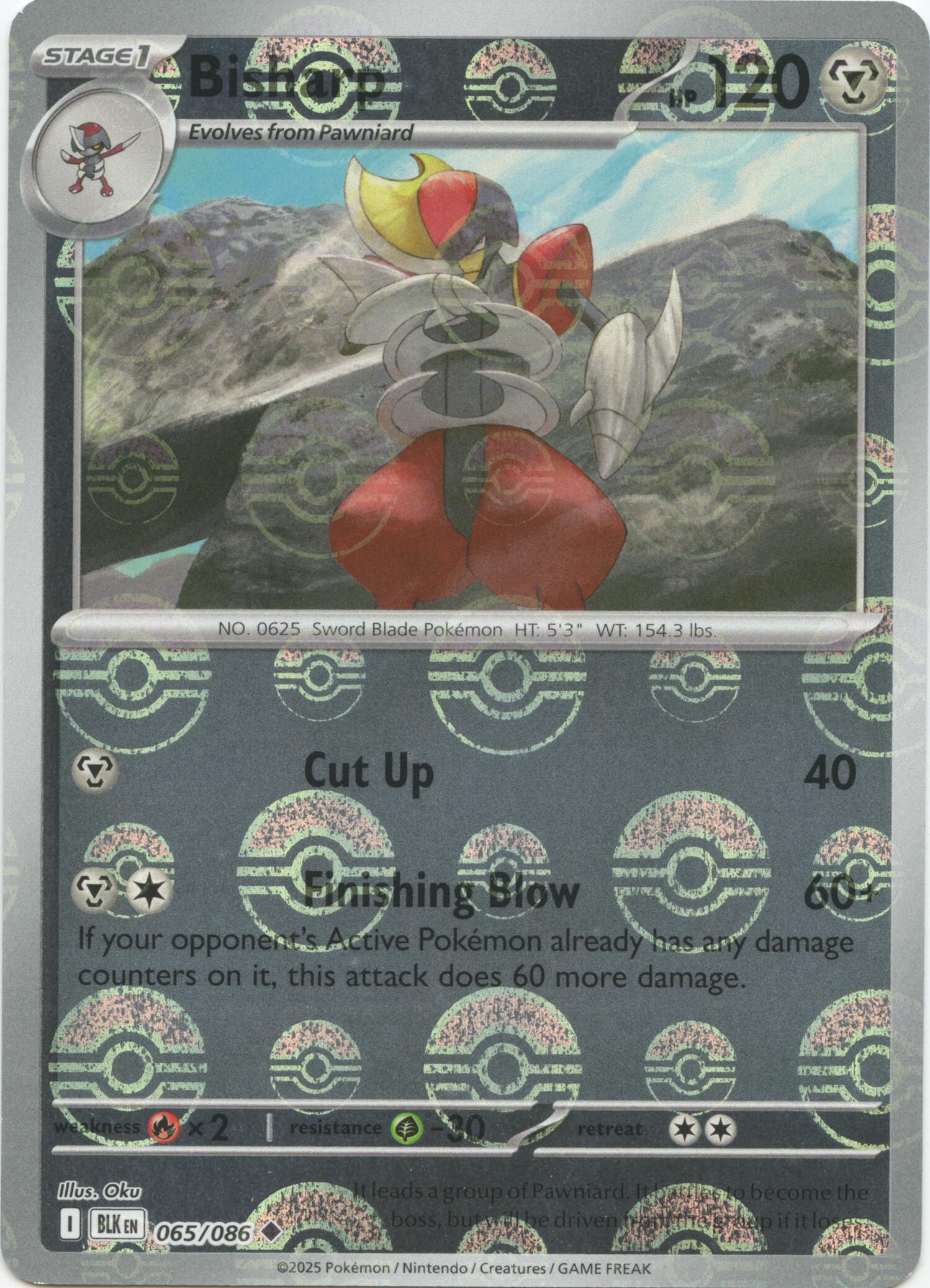 Bisharp (065/086) (Poke Ball Pattern) [Scarlet & Violet: Black Bolt] | Good Games Morley