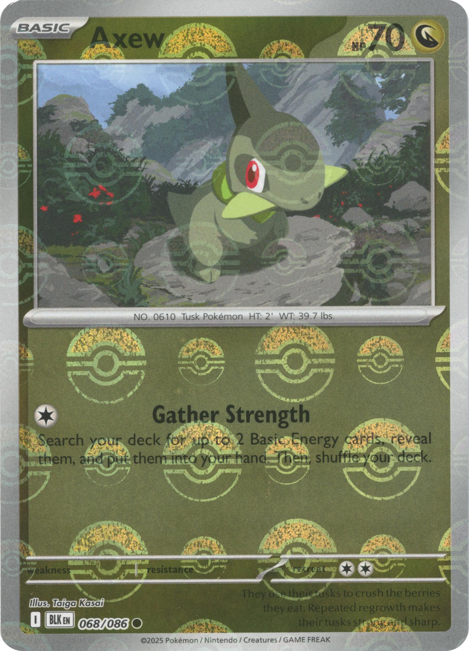 Axew (068/086) (Poke Ball Pattern) [Scarlet & Violet: Black Bolt] | Good Games Morley
