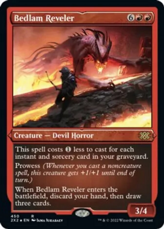 Bedlam Reveler (Foil Etched) [Double Masters 2022] | Good Games Morley