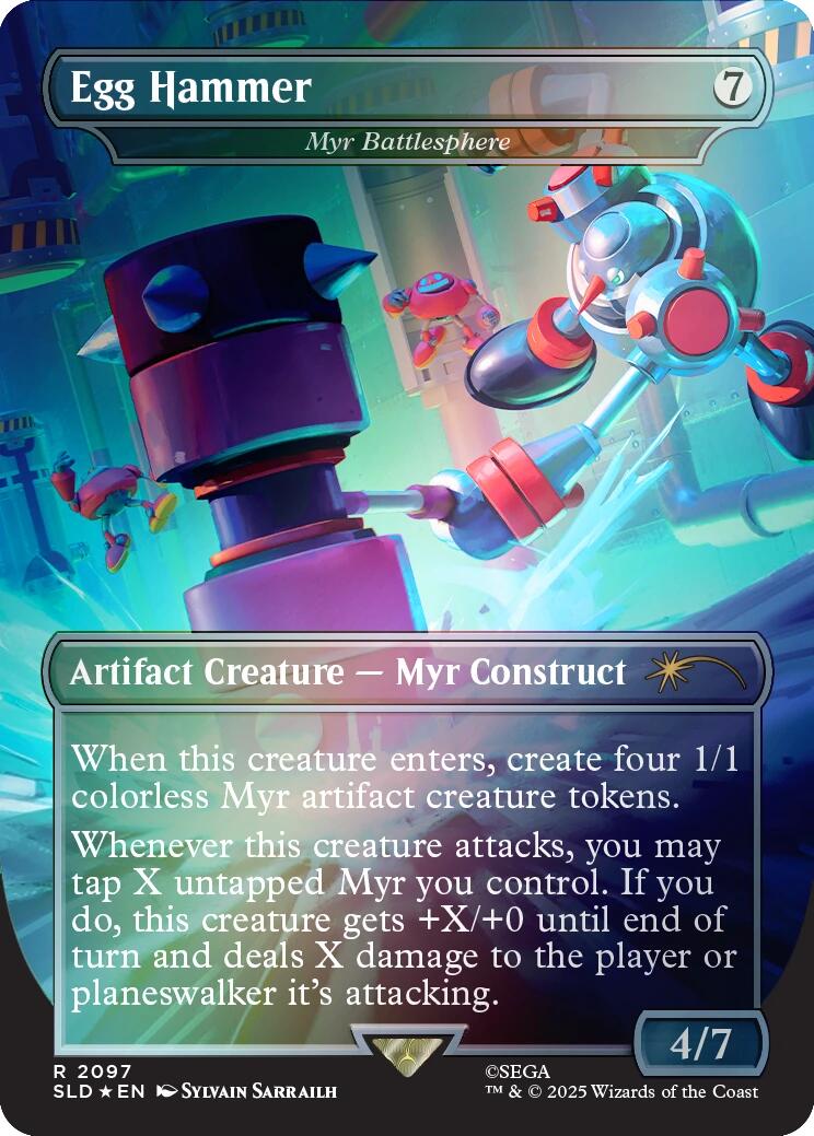 Egg Hammer - Myr Battlesphere (Rainbow Foil) [Secret Lair Drop Series] | Good Games Morley