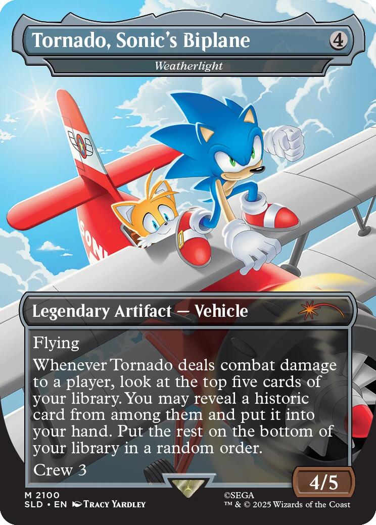 Tornado, Sonic's Biplane - Weatherlight [Secret Lair Drop Series] | Good Games Morley