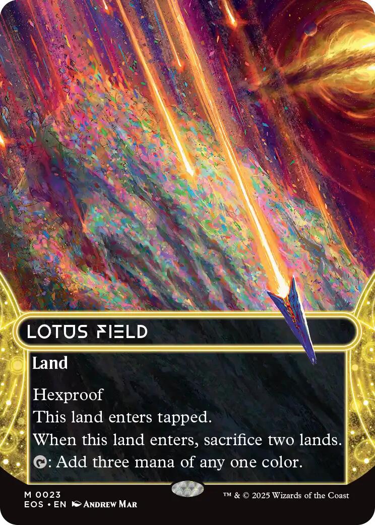Lotus Field (0023) (Borderless) [Edge of Eternities: Stellar Sights] | Good Games Morley
